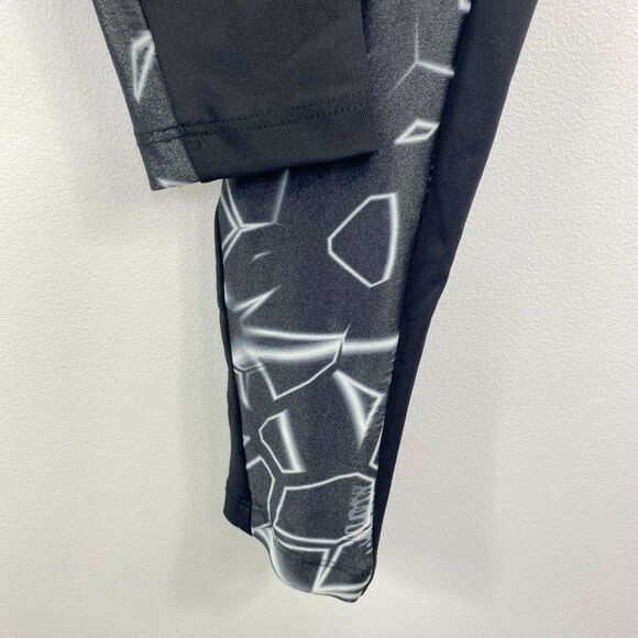 Koral Black White Geometric Print Pull On Leggings Women's Size Small S - Picture 2 of 4